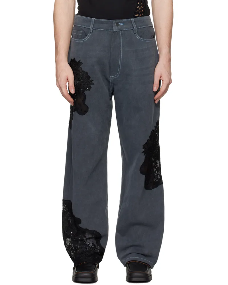 Collina Strada Gray Mikaela Jeans Charcoal
