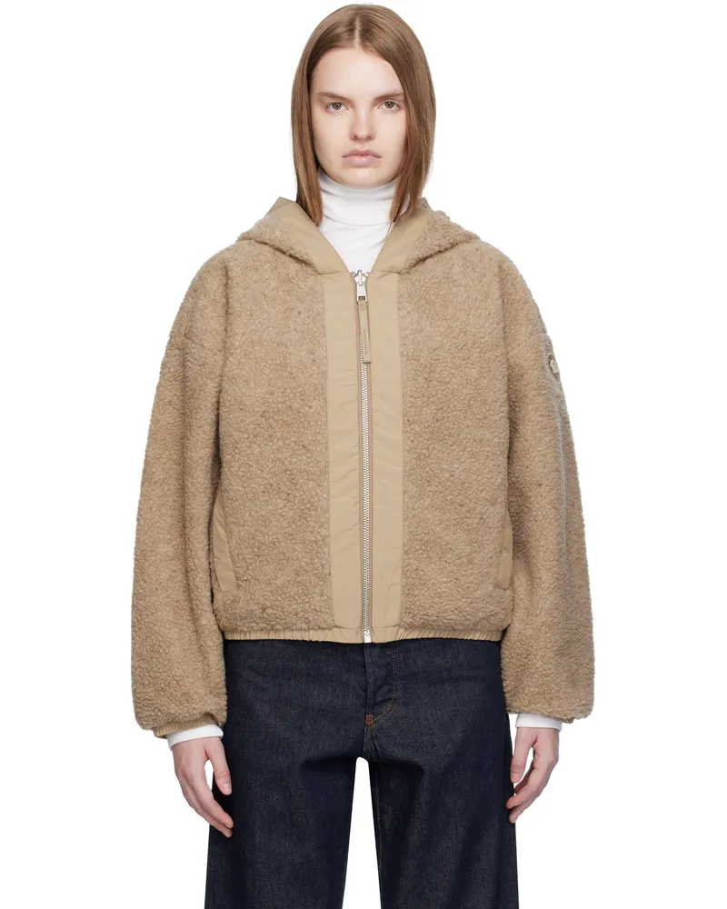 Canada Goose Beige Alberni Fleece Reversible Jacket 9410