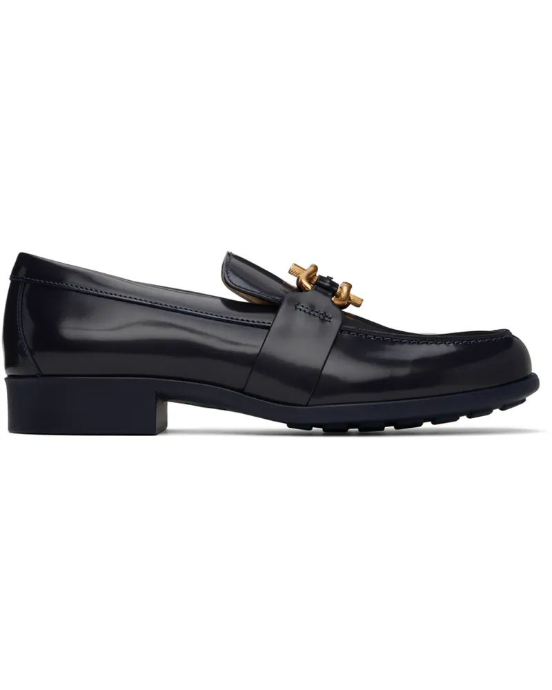 Bottega Veneta Navy Monsieur Loafers 4259