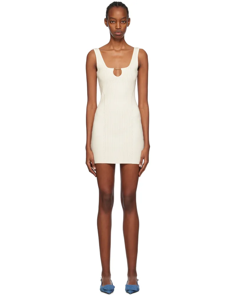 Jacquemus White Les Classiques 'La mini robe Sierra' Minidress 110