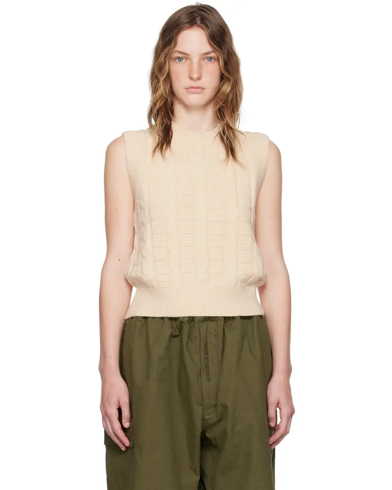 Acne Studios Beige Cable Vest 633