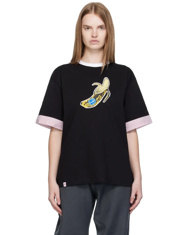 Charles Jeffrey Loverboy Black Turn Up T-shirt Black