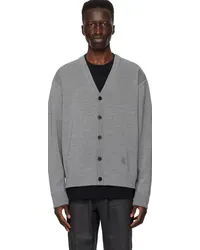 Wooyoungmi Gray Y-Neck Cardigan 506g