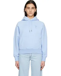 AMI Paris Blue Ami De Cœur Hoodie Sky