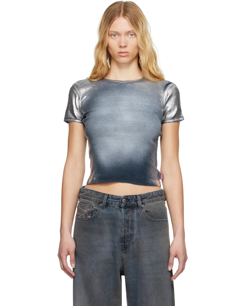 Diesel Blue T-Ele-Long-Q1 T-shirt 01