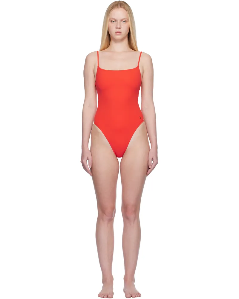 ÉTERNE Red Grace One Piece Swimsuit Poppy