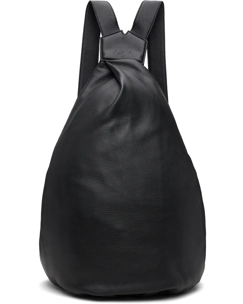 Yohji Yamamoto Black Y Big Backpack 1