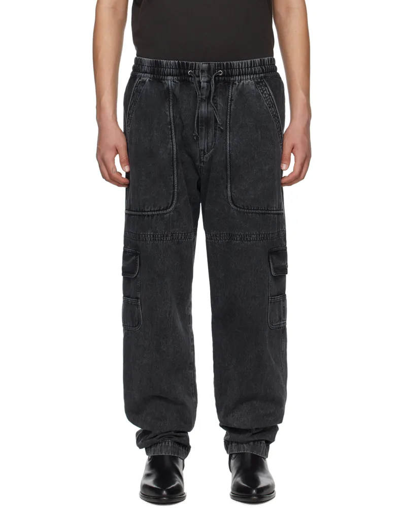 Isabel Marant Black Vanni Cargo Pants 02fk