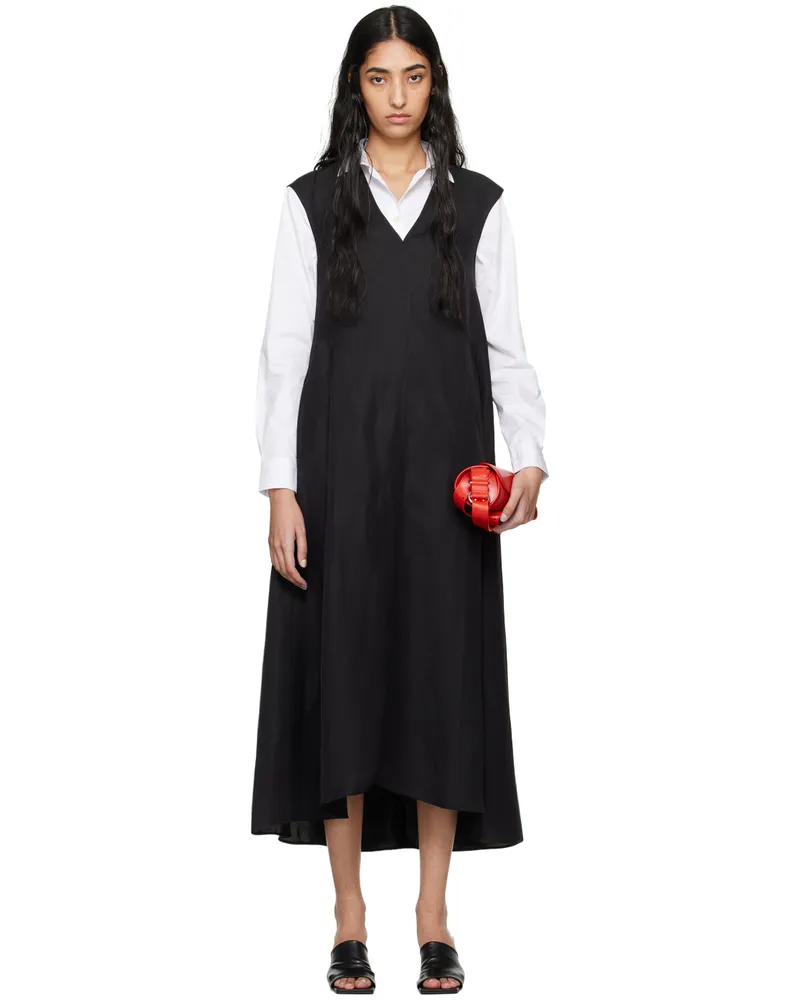 Studio Nicholson Black Beck Maxi Dress Black