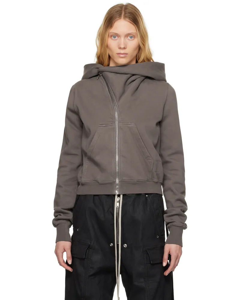 DRKSHDW by Rick Owens Gray Hollywood Mountain Hoodie 34