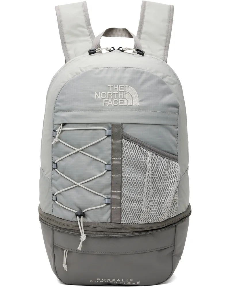 The North Face Gray Borealis Convertible Backpack Soapstne