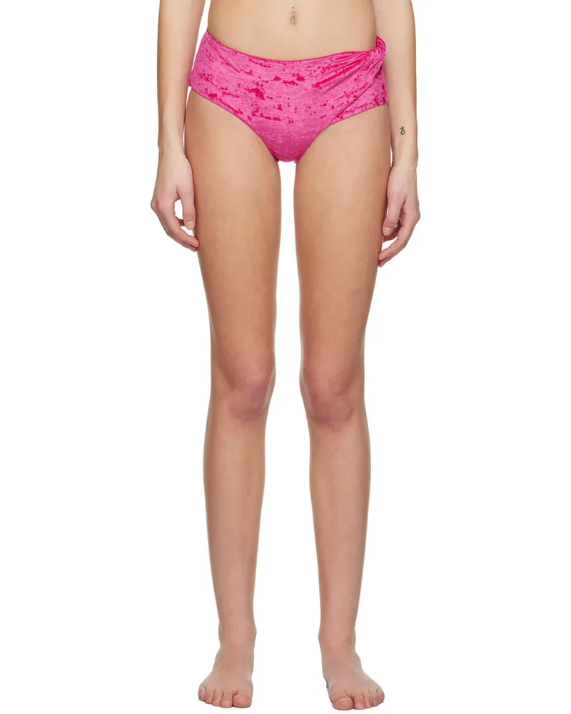 Versace Pink Rolled Bikini Bottom 1pk30