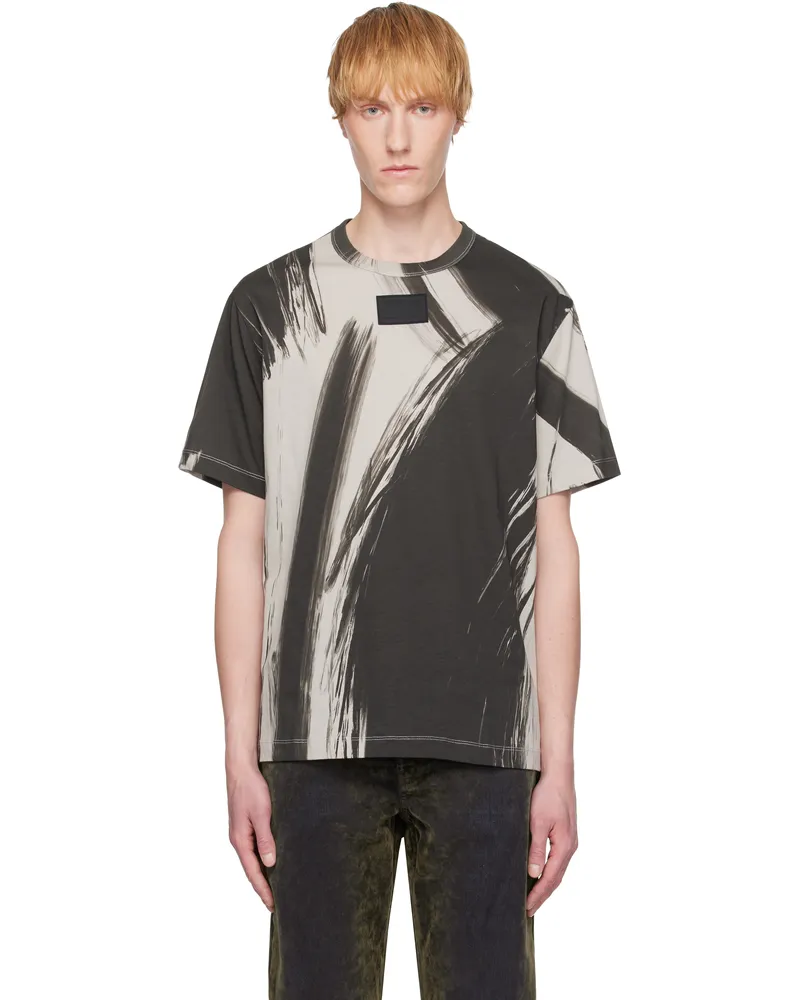 Helmut Lang Gray Feather T-shirt Grey
