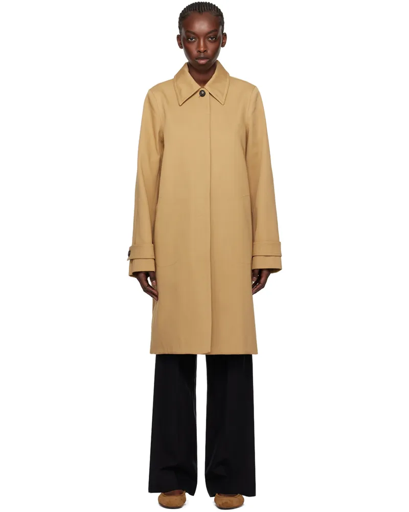 Totême Tan A-Line Car Coat 126
