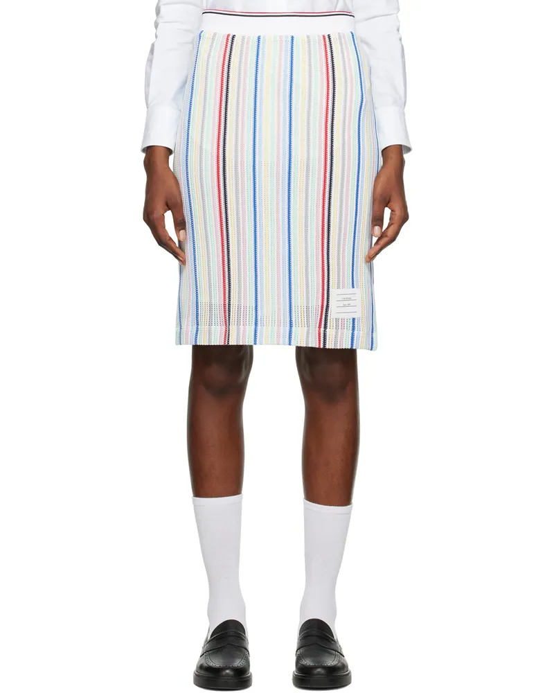 Thom Browne Multicolor Striped Midi Skirt 996