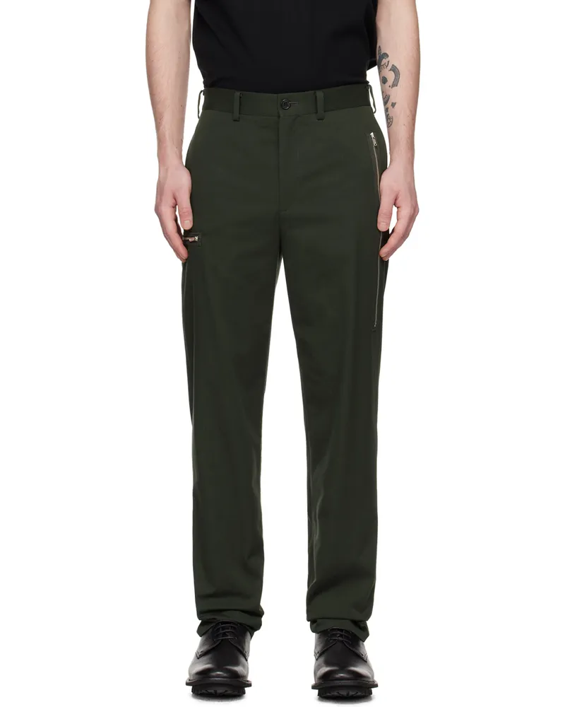 Undercover Khaki Zip Trousers Khaki