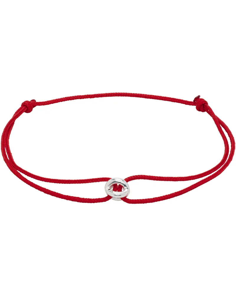 Le Gramme Interlaced 'Le 5g' Cord Bracelet Red