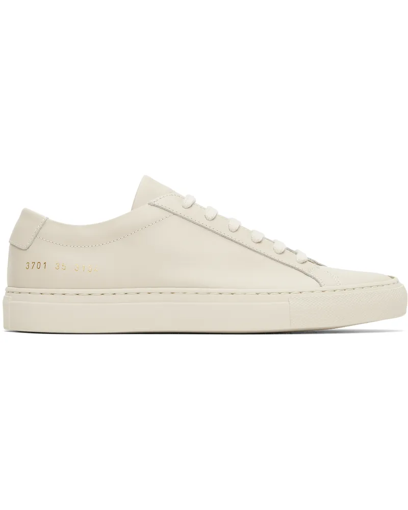 Common Projects Beige Original Achilles Low Sneakers 3154