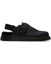 Dr.Martens Black Jorge II Faux-Fur Lined Mules Black