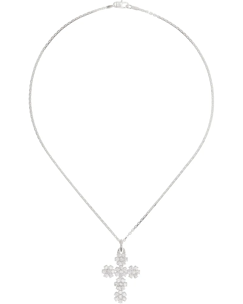 Hatton Labs Silver Bloom Pendant Necklace Anchor