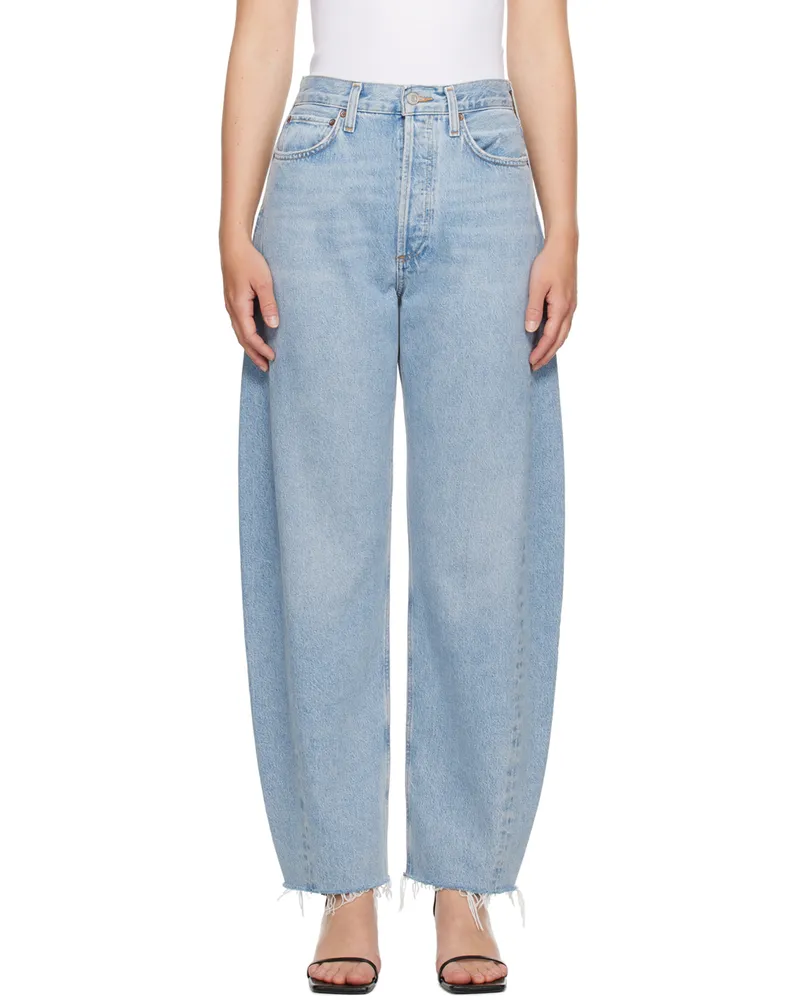 AGOLDE Blue Luna High Rise Pieced Taper Jeans Voi