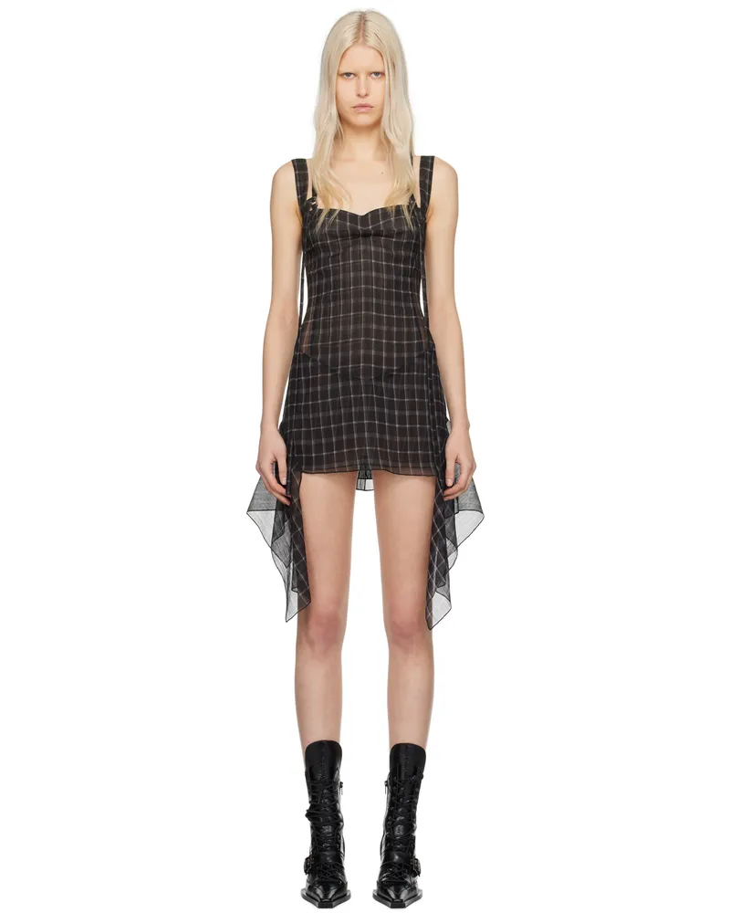 Charlotte Knowles Black Thrall Minidress Moto