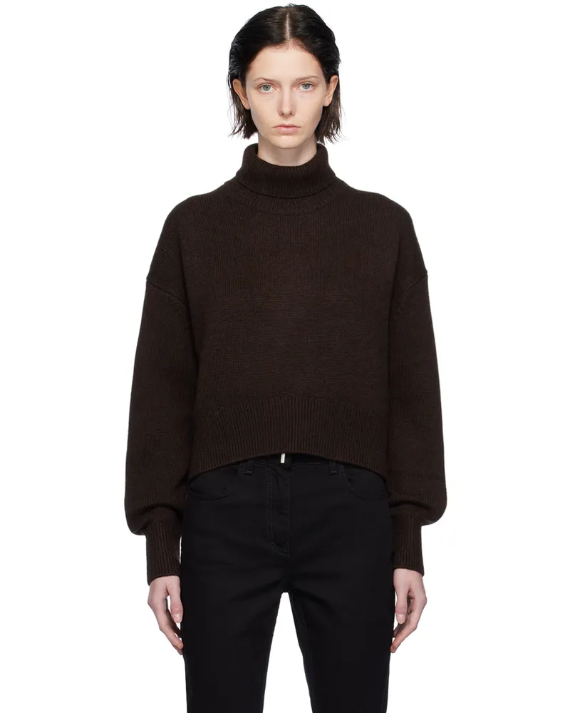 Givenchy Brown Cropped Turtleneck 201