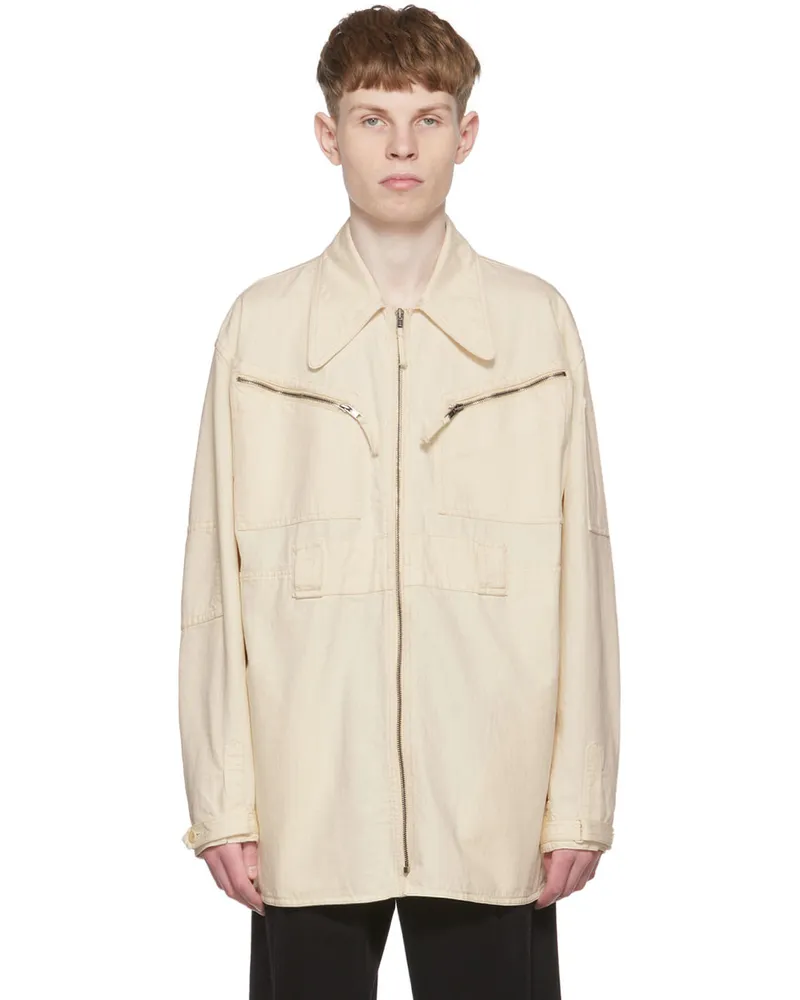 Maison Margiela Off-White Cotton Jacket 101