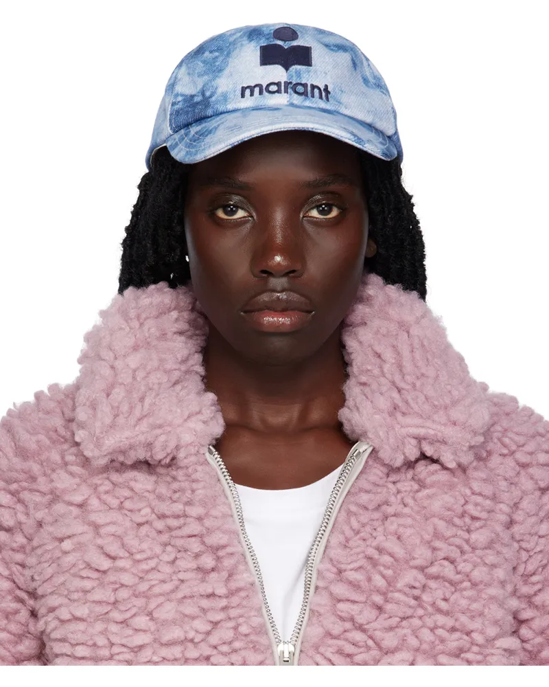 Isabel Marant Blue & White Tyron Cap 30bu