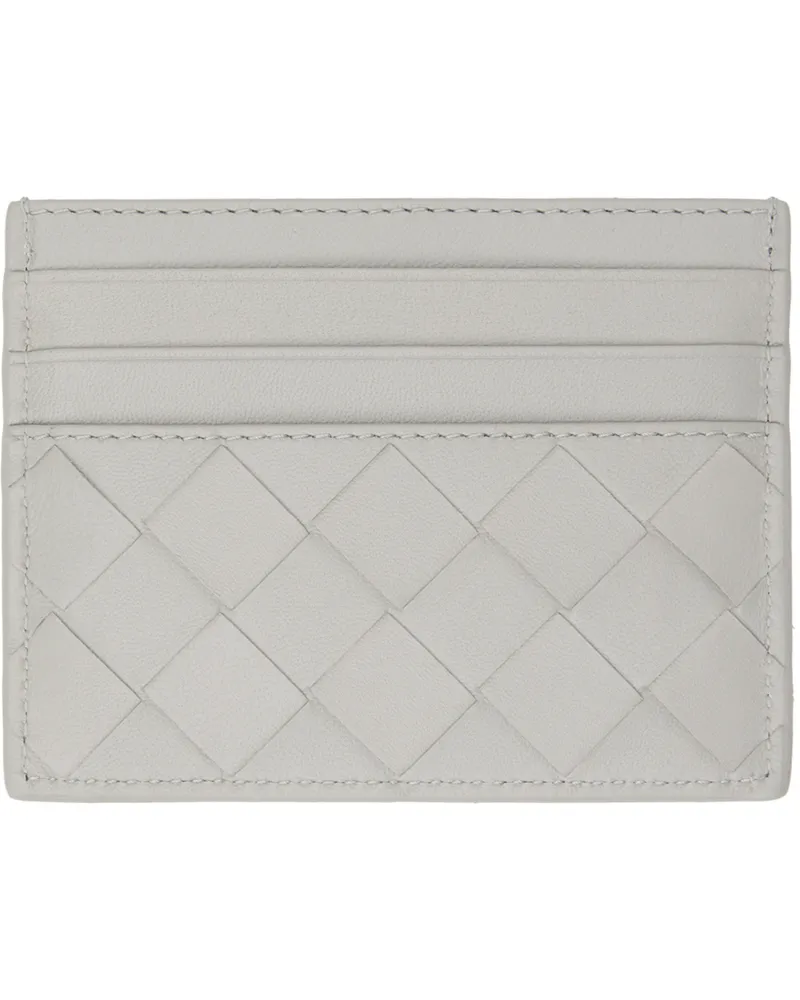 Bottega Veneta Gray Intrecciato Credit Card Holder 1556