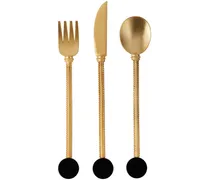 Gold Stone Cutlery Set