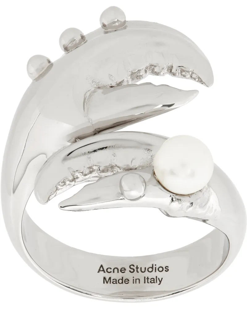 Acne Studios Silver Claws Ring Aae