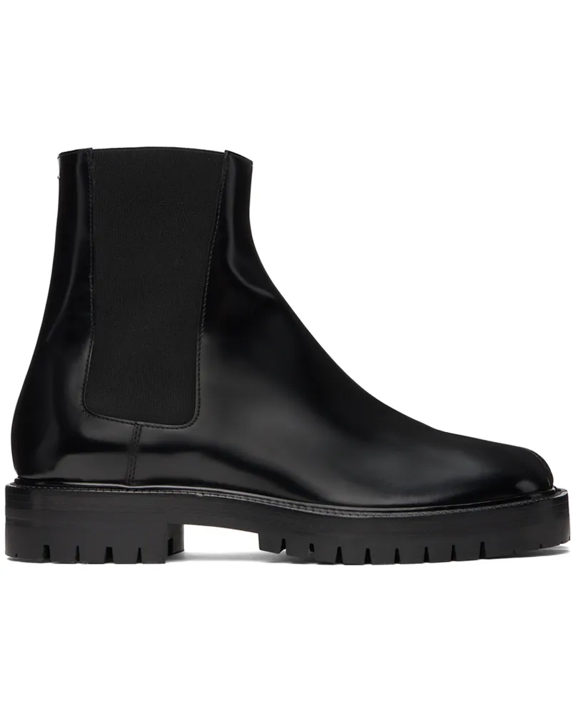 Maison Margiela Black Tabi Chelsea Boots Hblack