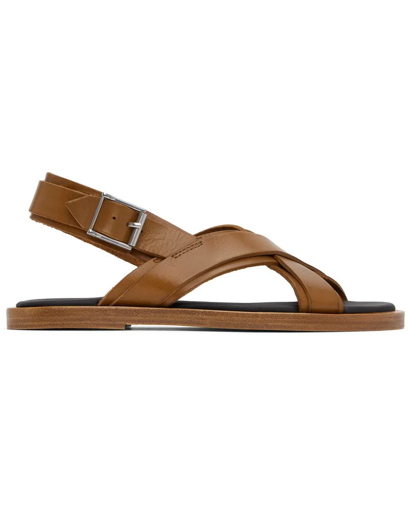 A.P.C. Brown Lou Sandals Cad