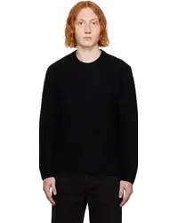 SOLID HOMME Black Striped Sweater 321b