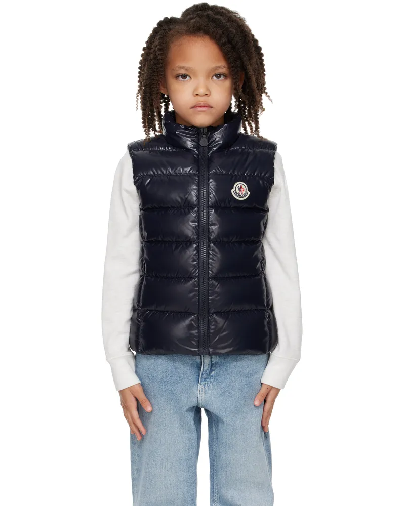Moncler Big Kids Navy Ghany Down Vest 742