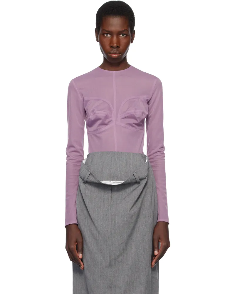 pushBUTTON Purple Dummy Shaped Mesh Top Light