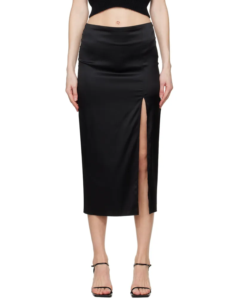 Filippa K Black Slit Midi Skirt 1433