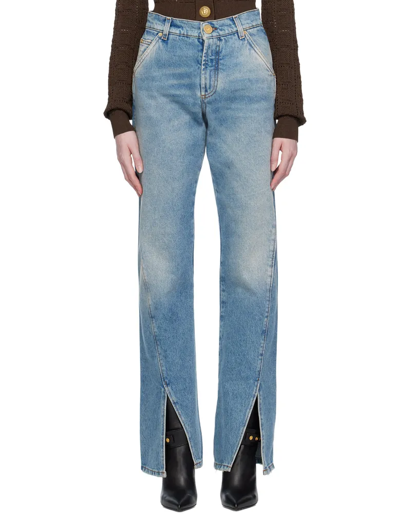 Balmain Blue Vented Jeans 6ff