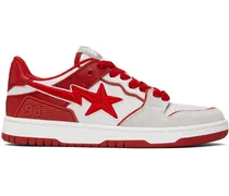 Gray & Red STA #5 Sneakers