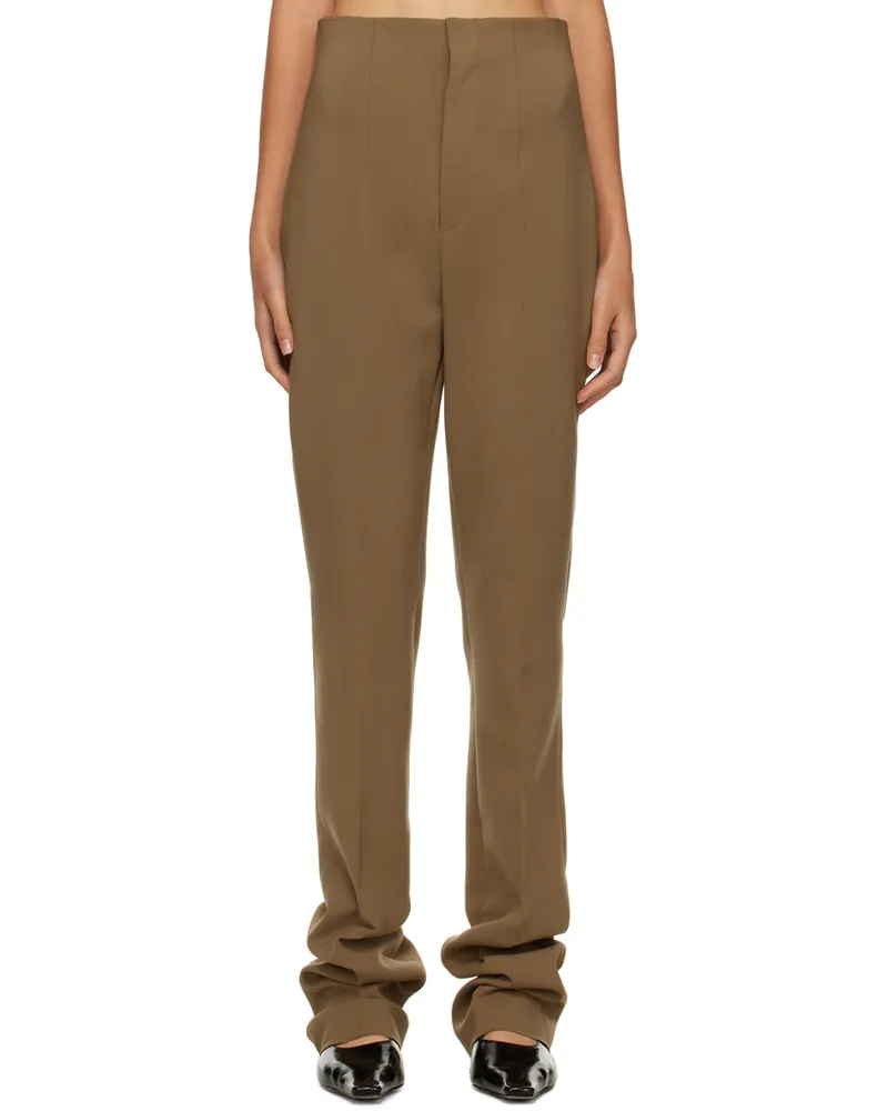 SPORTMAX Brown Paio Trousers 007
