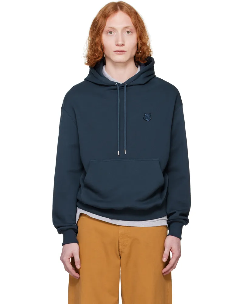 Kitsuné Navy Bold Fox Head Patch Comfort Hoodie P476