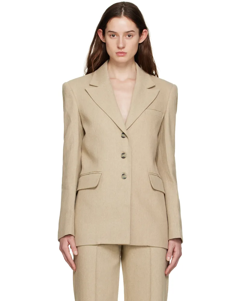 Aya Muse Beige Albo Blazer Sand