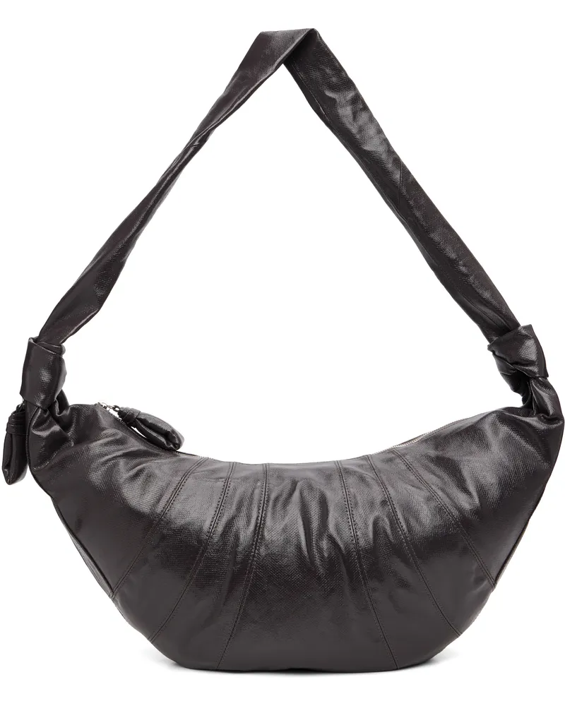 Christophe Lemaire Taupe Large Croissant Bag Gr102