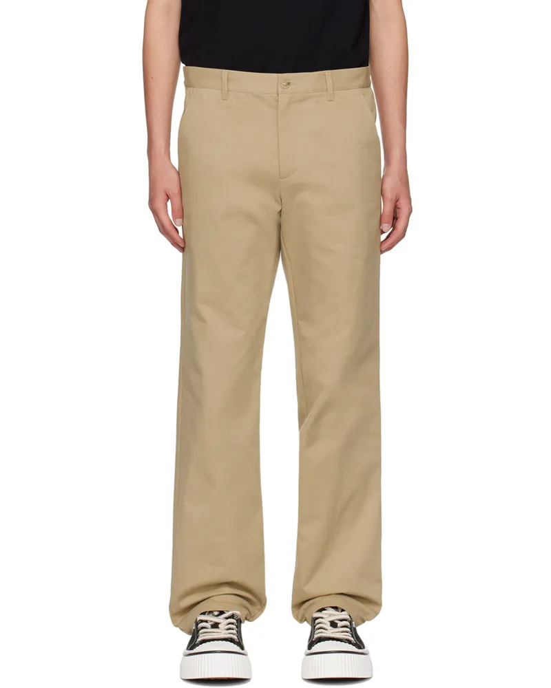 A.P.C. Beige Ville Trousers Baa