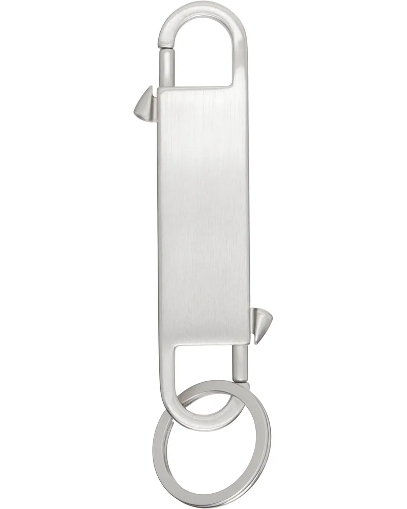 Rick Owens Silver Hollywood Gemini Keychain 128