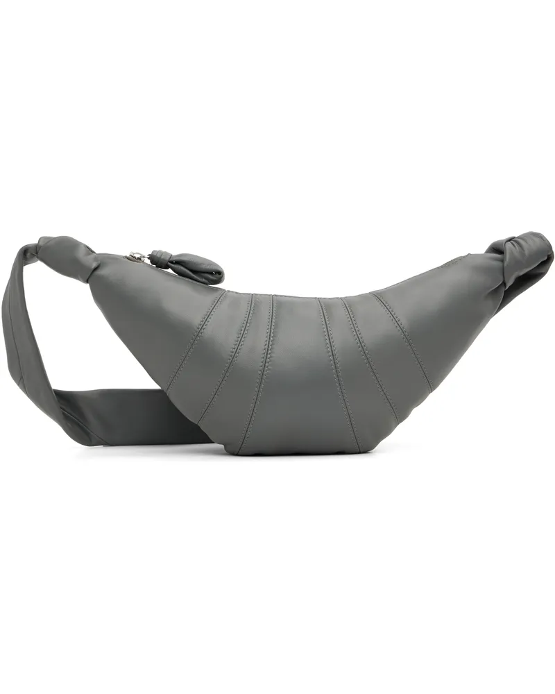 Christophe Lemaire Gray Small Croissant Bag Bk345