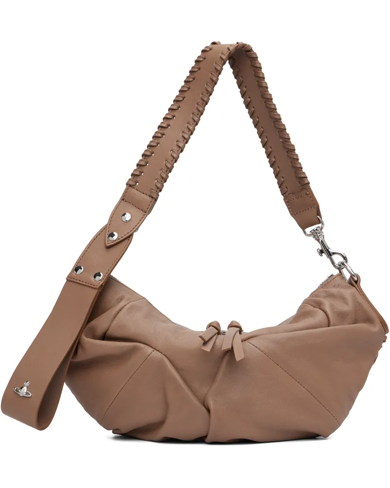 Vivienne Westwood Taupe Agnes Small Shoulder Bag P401