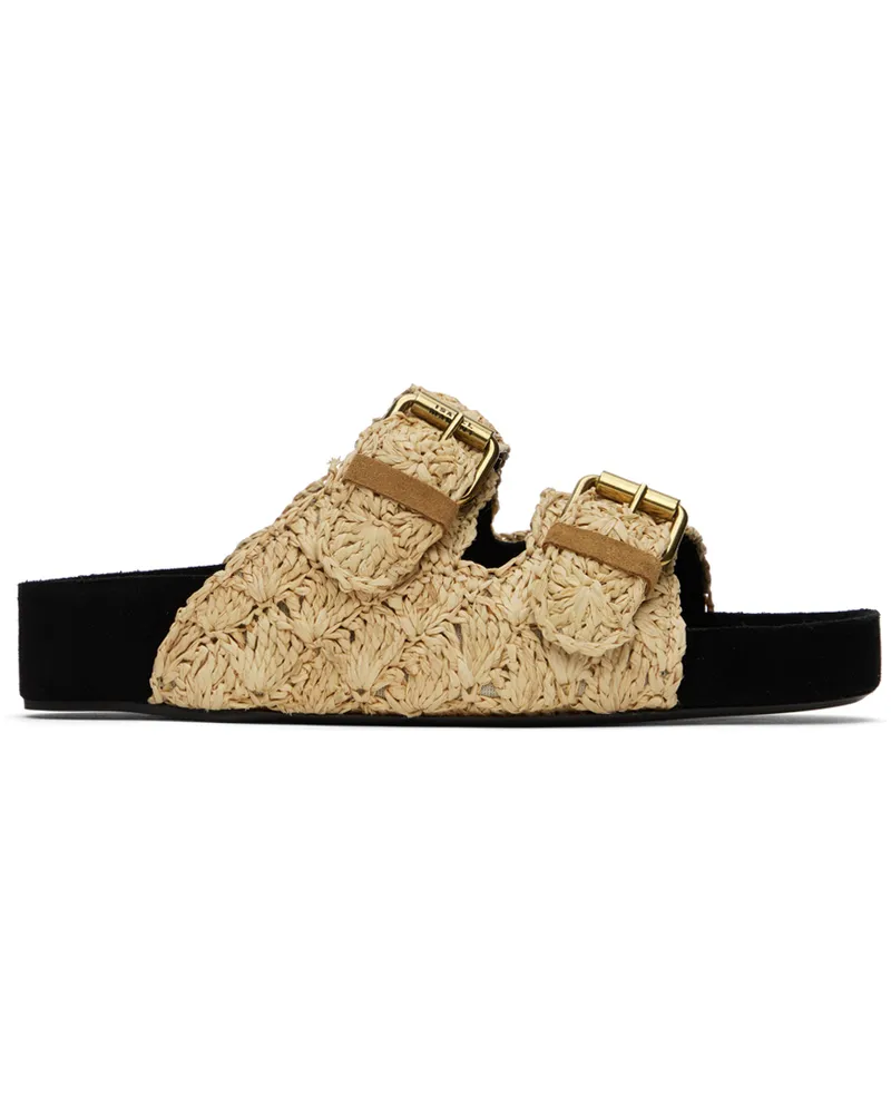 Isabel Marant Beige Lennyo Sandals 23nl