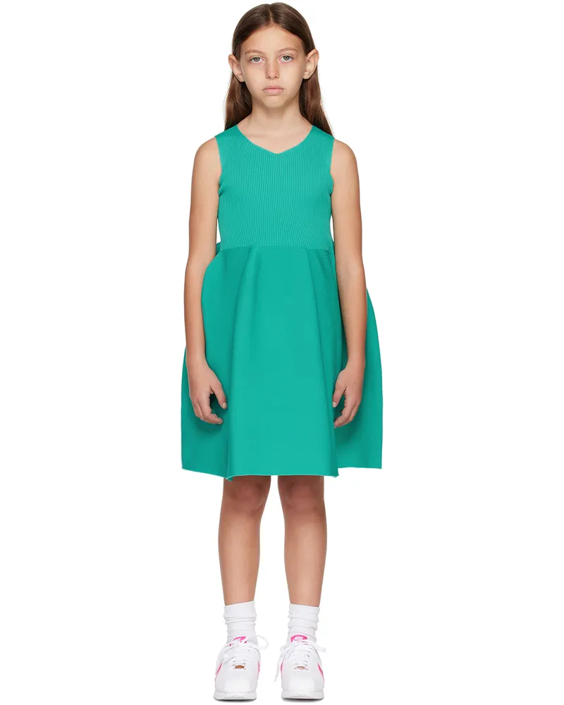 CFCL Kids Green Pottery 1 Dress Emerald